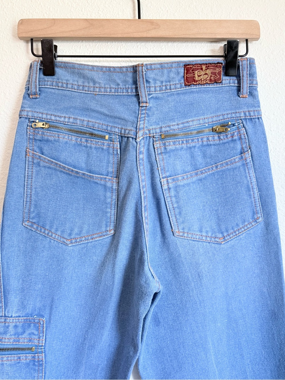 70s Vintage CB Jeans Carpenter Style Flare Jeans Retro Utility Gorpcore - Picture 13 of 15